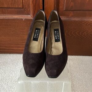 Stuart Weitzman Chocolate Brown Suede Heels